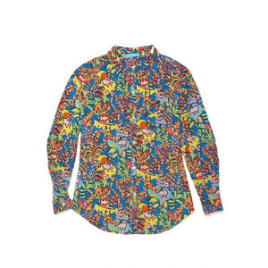 J. MCLAUGHLIN Lois‎ Freshfield button down Blouse M Bold Animal Print Career